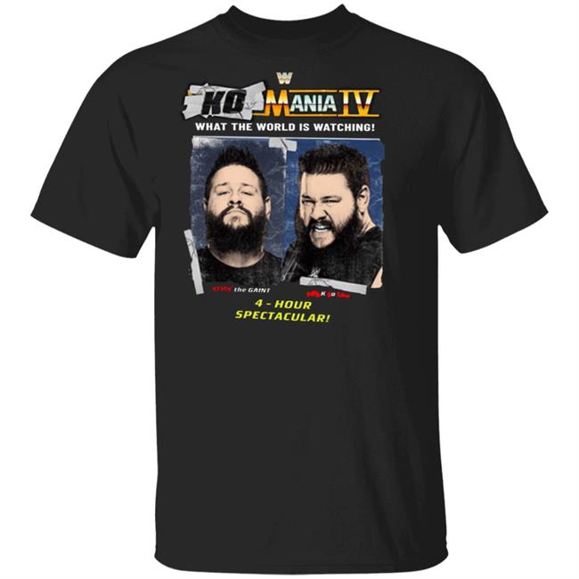 Kevin Owens Receives New Ko Mania 4 What The World is Watching Authentic T Shirt For Wrestlemania "I Wasn't There"