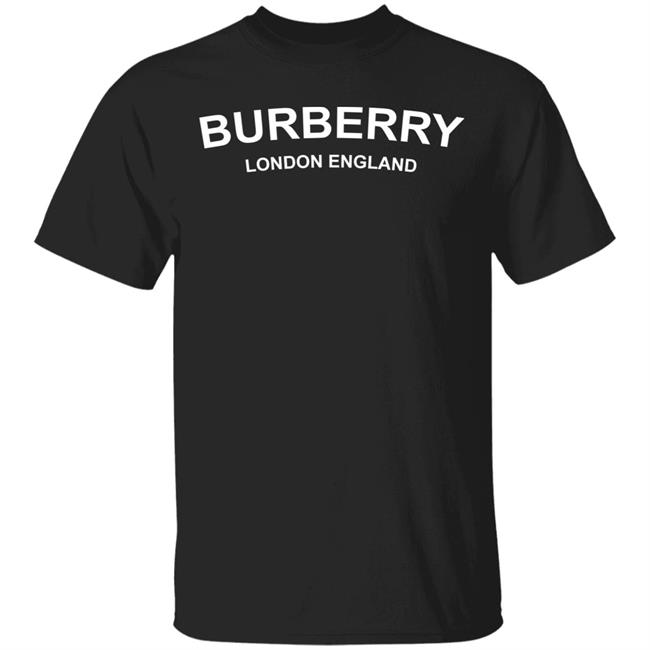 Burberry Shirt Burberry Logo London England Black T Shirts