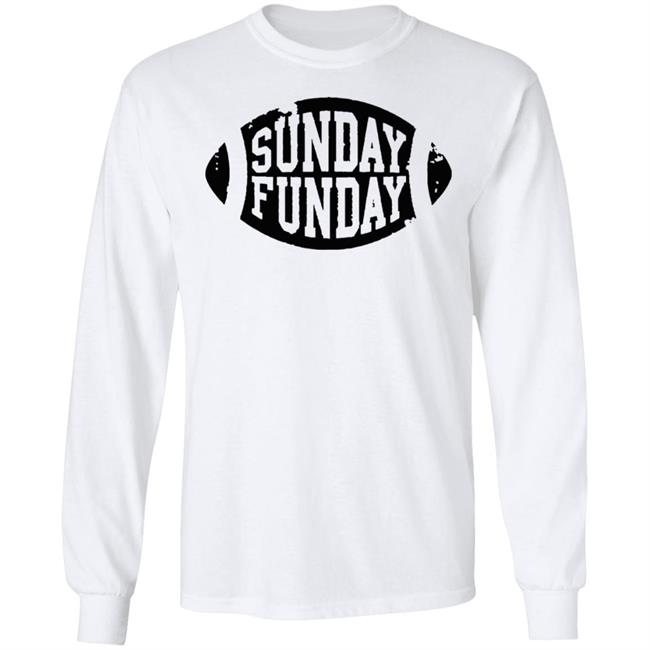 NWT Sunday Funday Football White Shirt NWT NWT Sunday Funday Football White Shirt NWT