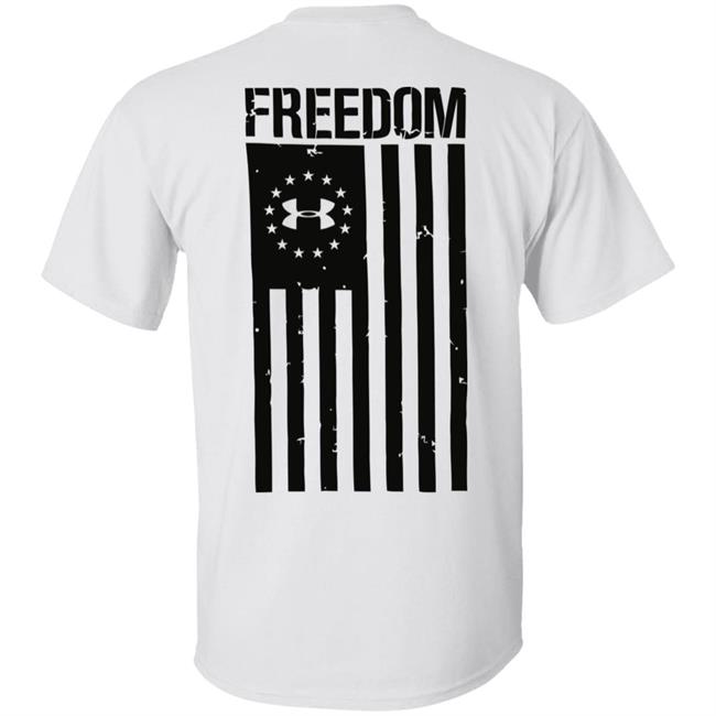 US NWT Under Armour Freedom Flag White Shirt NWT US NWT Under Armour Freedom Flag White Shirt NWT
