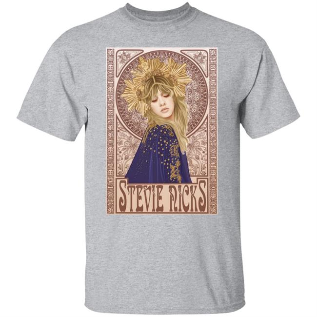 Stevie Nicks T Shirt Mucha Art Nouveau Stevie Nicks T Shirt Mucha Art Nouveau