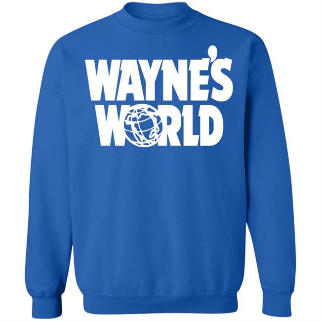 Waynes World Wayne Stock Retro Movie Big Logo Black Shirt Waynes World Wayne Stock Retro Movie Big Logo Black Shirt