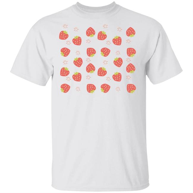 Strawberry Shirt Many Strawberry Firework White T Shirts