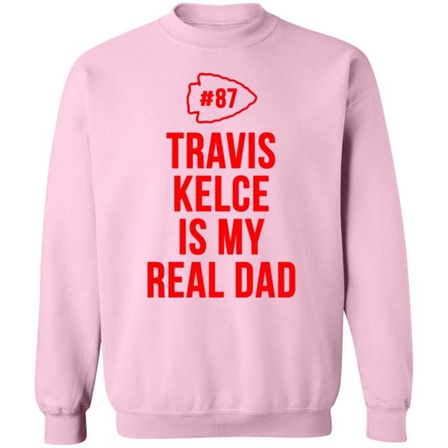 Travis Kelce Is My Real Dad Bodysuit Baby Shirt Travis Kelce Is My Real Dad Bodysuit Baby Shirt