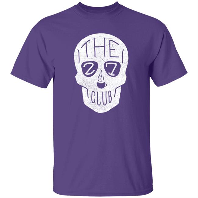 The 27 Club Coffee Skull Logo T Shirt The 27 Club Coffee Skull Logo T Shirt