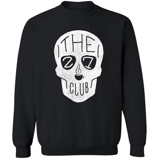 The 27 Club Coffee Skull Logo T Shirt The 27 Club Coffee Skull Logo T Shirt