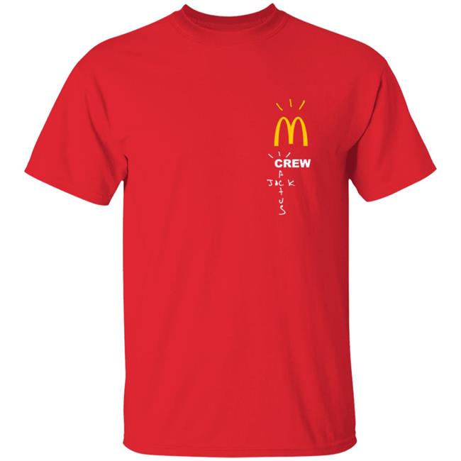 Crew Travis Scott Mcdonalds Collab Merch Shirt Mcdonalds x Travis Scott Toy T Shirt Cactus Jack Mcdonalds Shirt