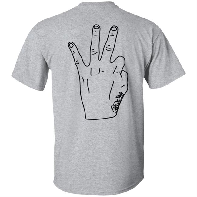 Daniel Ricciardo Merch RIC3 Logo Hand T Shirt Daniel Ricciardo Merch RIC3 Logo Hand T Shirt
