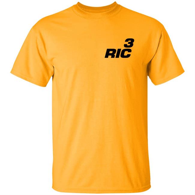Daniel Ricciardo Merch RIC3 Logo Hand T Shirt Daniel Ricciardo Merch RIC3 Logo Hand T Shirt