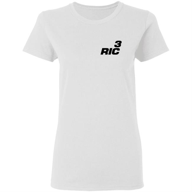 Daniel Ricciardo Merch RIC3 Logo Hand T Shirt Daniel Ricciardo Merch RIC3 Logo Hand T Shirt