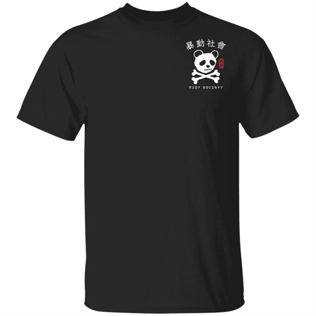 Riot Society Merch Panda Skull Kanji T Shirt Riot Society Merch Panda Skull Kanji T Shirt