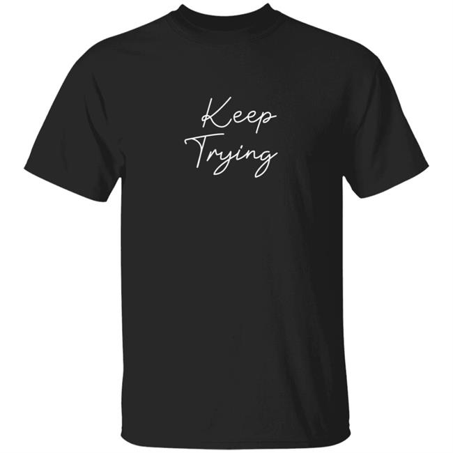 The Try Guys Merch Keep Trying Black Shirt
