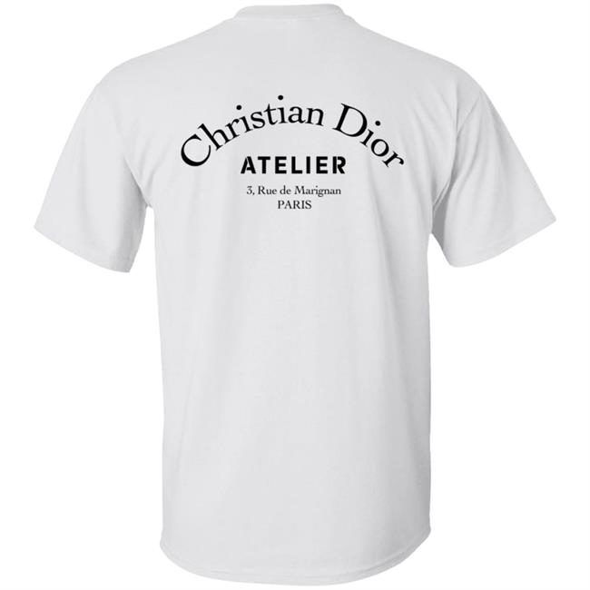 Christian Dior Atelier T Shirt Dior T Shirts Christian Dior Atelier 3, Rue de Marignan PARIS Shirt Christian Dior Atelier T Shirt Dior T Shirts Christian Dior Atelier 3, Rue de Marignan PARIS Shirt