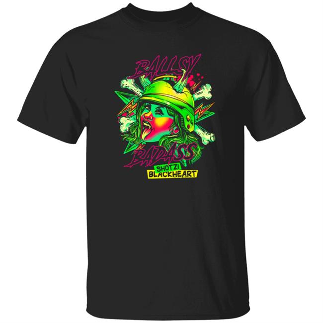 WWE Shop Merch Shotzi Blackheart Ballsy Badass T Shirt