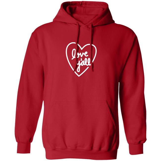 Addison Rae Merch Love Y’All Red Hoodie Sweatshirt