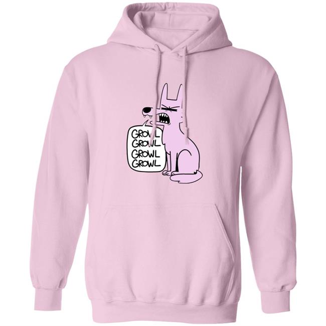 Ac Stuart Awoo Store Pink Wolf Growl Growl Hoodie Sweatshirt