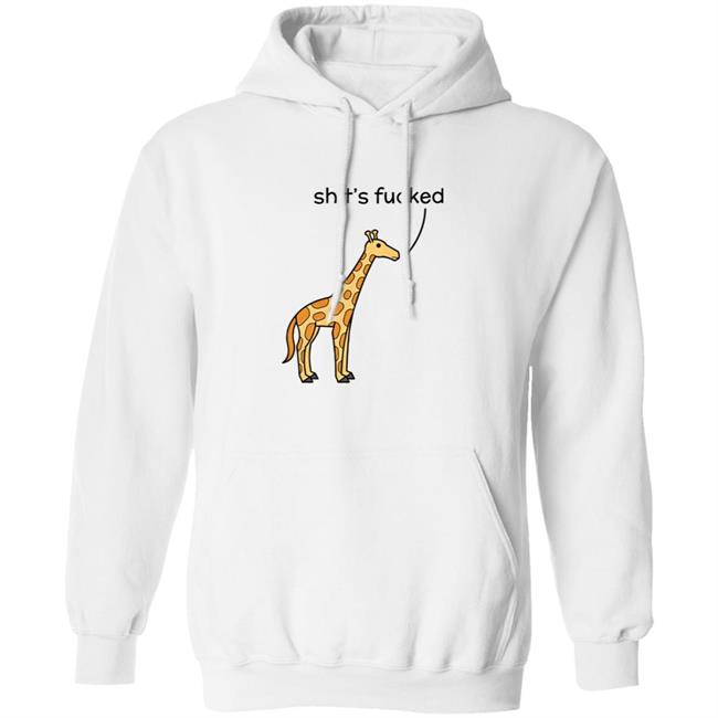 Shop Dinosaur Shit’s Fucked Giraffe Hoodie Aubrie Pesky