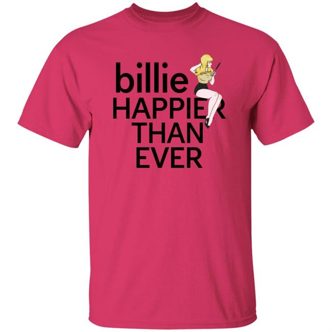 Billie Eilish Merch Pretty Boy Billie Happier Than Ever Shirt