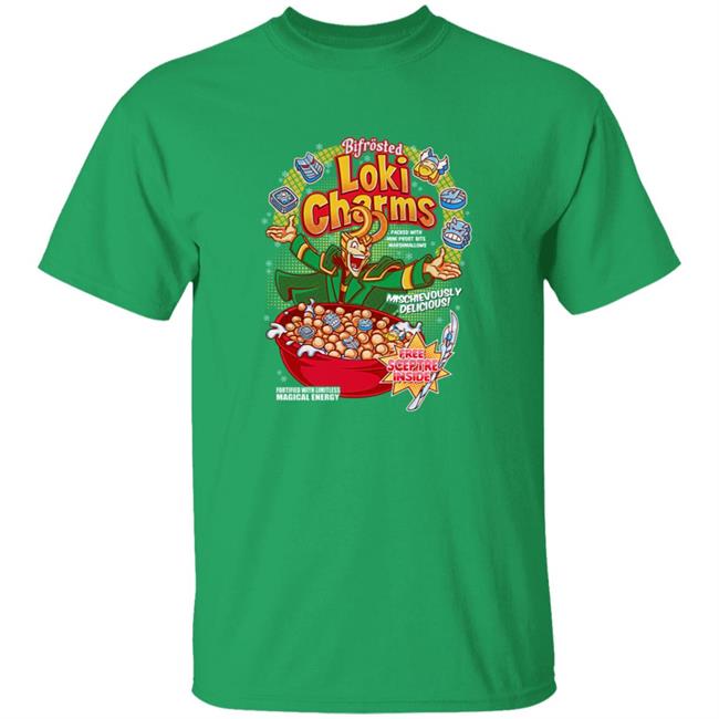 Cereals Based On Comic Book Characters Avengers Marvel Bitfrosted Loki Charms Cereal Shirt
