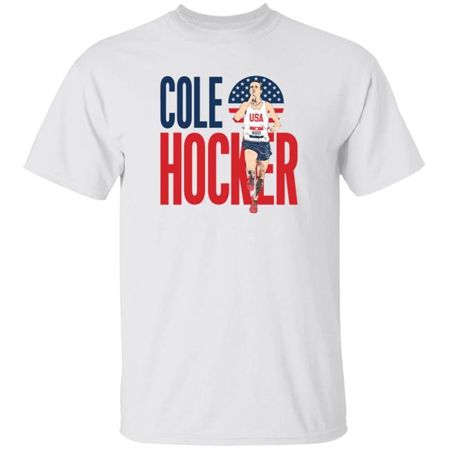 Cole Hocker USA Shirt TheShoPindy Brian Kelly