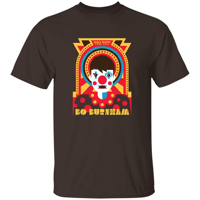 Bo Burnham Merch Make Happy Tour 2016 Clown Shirt