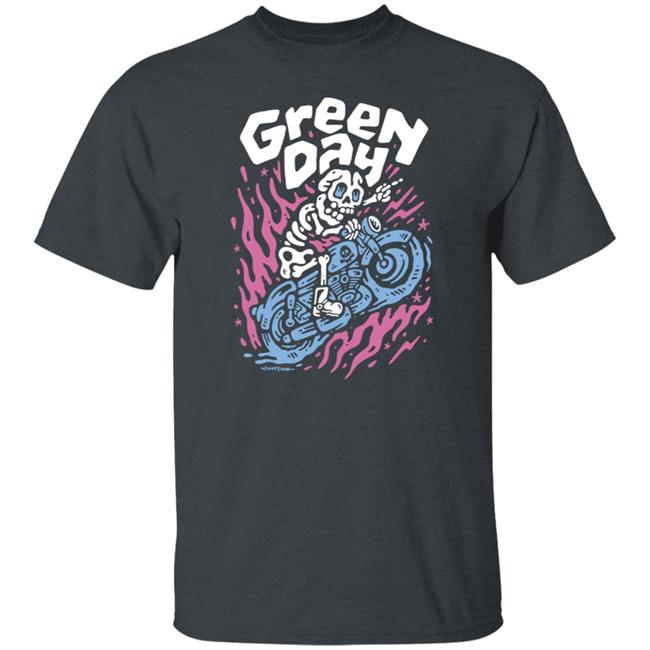 Hella Mega Tour Merch Green Day Moto Skeleton Shirt Sindy Sinn Hella Mega Tour Merch Green Day Moto Skeleton Shirt Sindy Sinn
