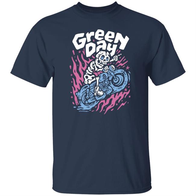 Hella Mega Tour Merch Green Day Moto Skeleton Shirt Sindy Sinn Hella Mega Tour Merch Green Day Moto Skeleton Shirt Sindy Sinn