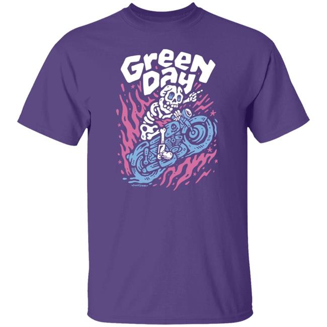 Hella Mega Tour Merch Green Day Moto Skeleton Shirt Sindy Sinn Hella Mega Tour Merch Green Day Moto Skeleton Shirt Sindy Sinn