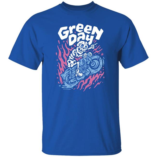 Hella Mega Tour Merch Green Day Moto Skeleton Shirt Sindy Sinn Hella Mega Tour Merch Green Day Moto Skeleton Shirt Sindy Sinn