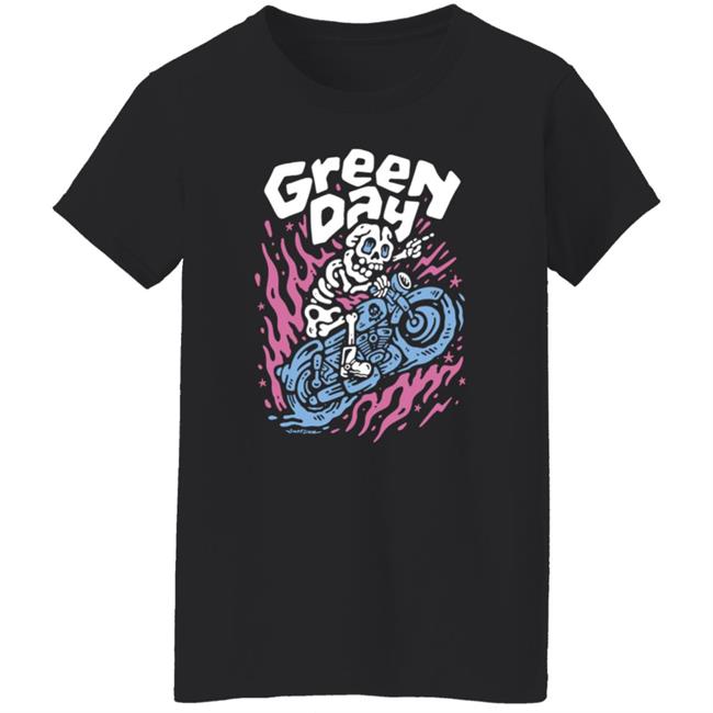 Hella Mega Tour Merch Green Day Moto Skeleton Shirt Sindy Sinn Hella Mega Tour Merch Green Day Moto Skeleton Shirt Sindy Sinn