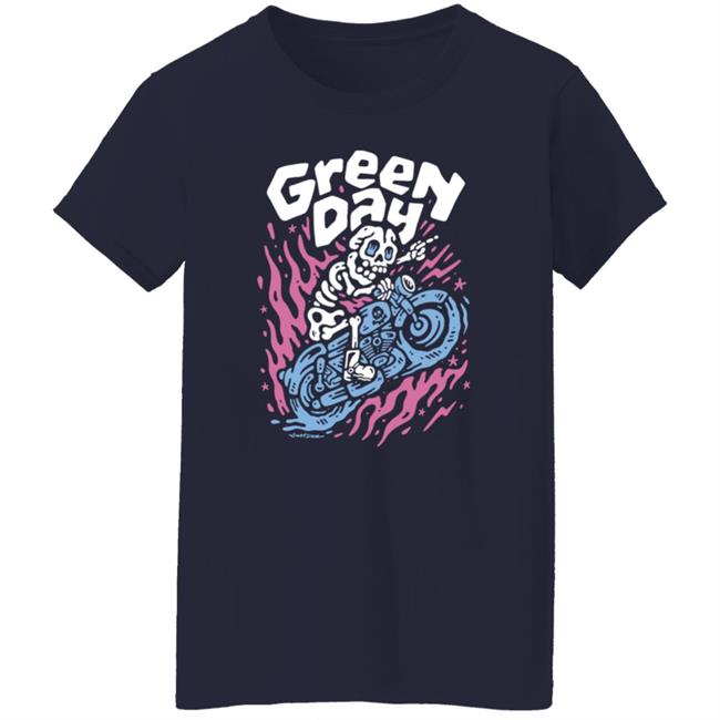 Hella Mega Tour Merch Green Day Moto Skeleton Shirt Sindy Sinn Hella Mega Tour Merch Green Day Moto Skeleton Shirt Sindy Sinn
