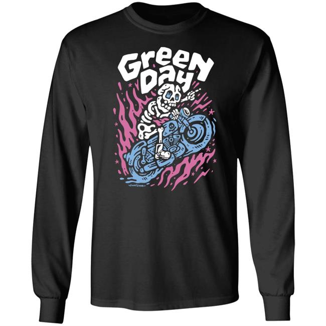 Hella Mega Tour Merch Green Day Moto Skeleton Shirt Sindy Sinn Hella Mega Tour Merch Green Day Moto Skeleton Shirt Sindy Sinn