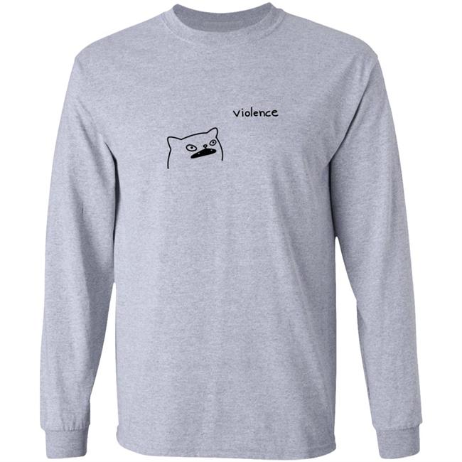 Portlandsbatman Poorlycatdraw Violence Cat Shirt Portlandsbatman Poorlycatdraw Violence Cat Shirt