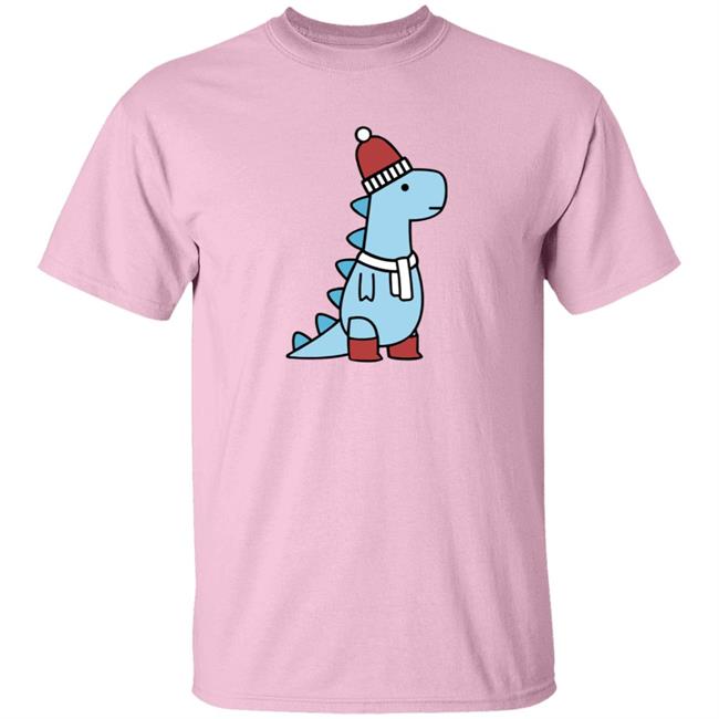 Shop Dinosaur Winter T-Rex T Shirt Shop Dinosaur Winter T-Rex T Shirt