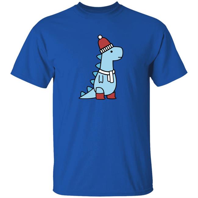 Shop Dinosaur Winter T-Rex T Shirt Shop Dinosaur Winter T-Rex T Shirt