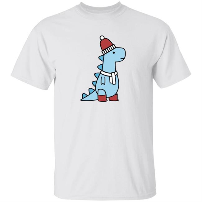 Shop Dinosaur Winter T-Rex T Shirt Shop Dinosaur Winter T-Rex T Shirt