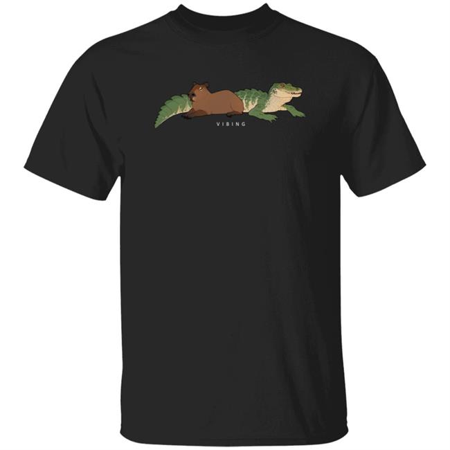 Gators Daily Merch Capybara Vibing Tee Shirt Capybara Man Gators Daily Merch Capybara Vibing Tee Shirt Capybara Man