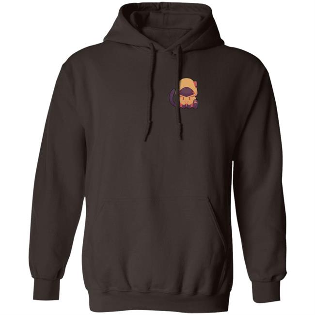 Wolfy The Witch Merch Sitting Cat Hoodie Wolfy The Witch Merch Sitting Cat Hoodie