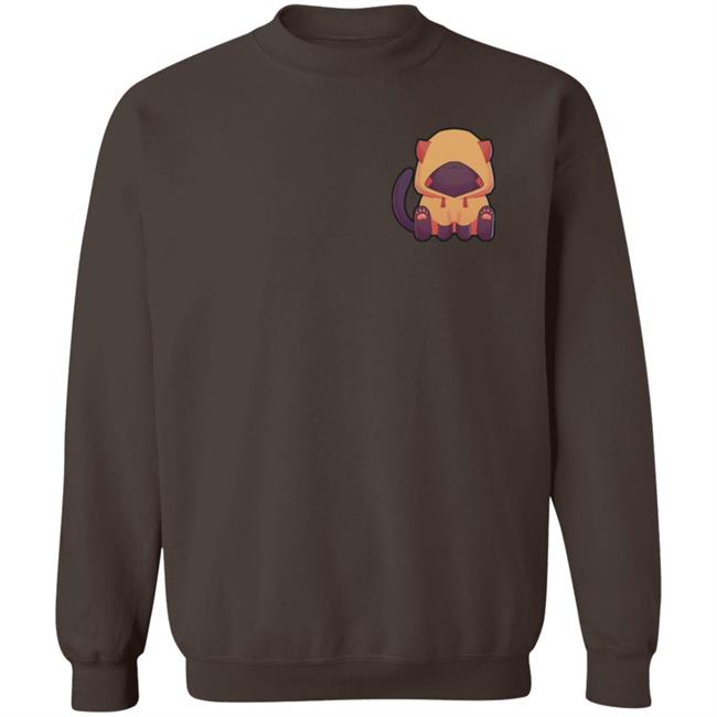 Wolfy The Witch Merch Sitting Cat Hoodie Wolfy The Witch Merch Sitting Cat Hoodie