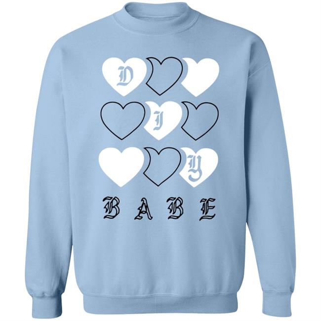 Laurdiy Merch Diy Babe Hearts Crewneck Sweatshirt Hoodie Laurdiy Merch Diy Babe Hearts Crewneck Sweatshirt Hoodie
