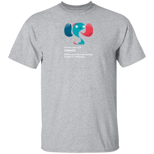 Wikimedia Merch Trout Shirt By Alex Eben