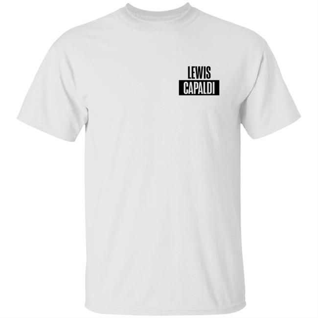 Lewis Capaldi Merch Lewis Capaldi Stacked Logo Tee Shirt